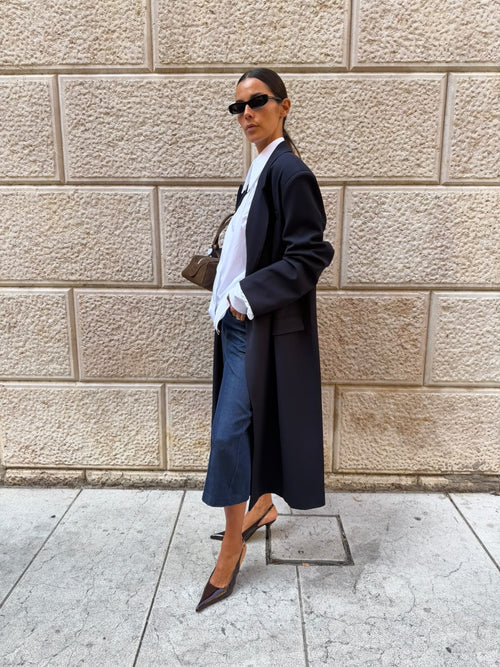 Cappotto Lungo Linea Dritta