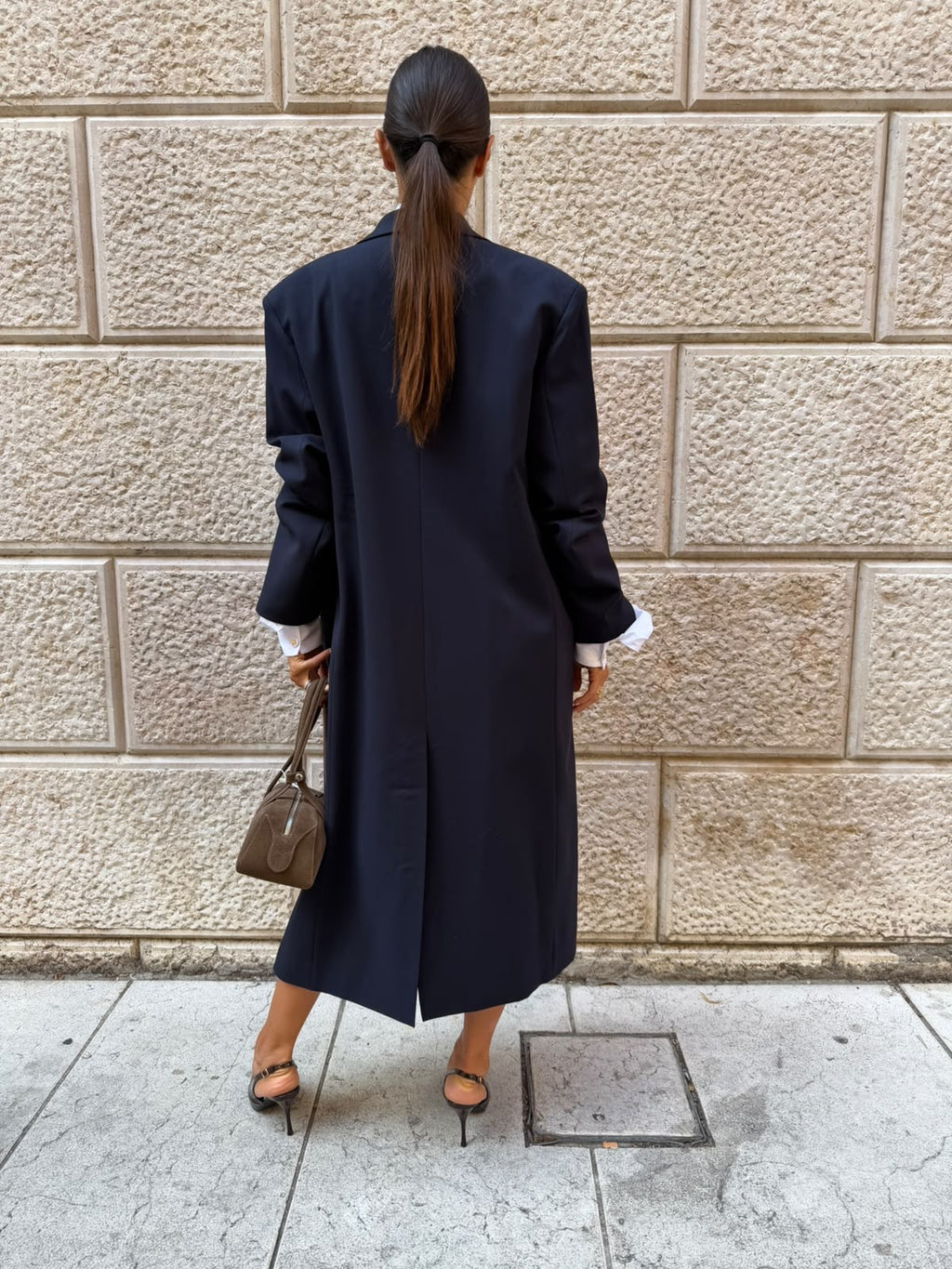 Cappotto Lungo Linea Dritta