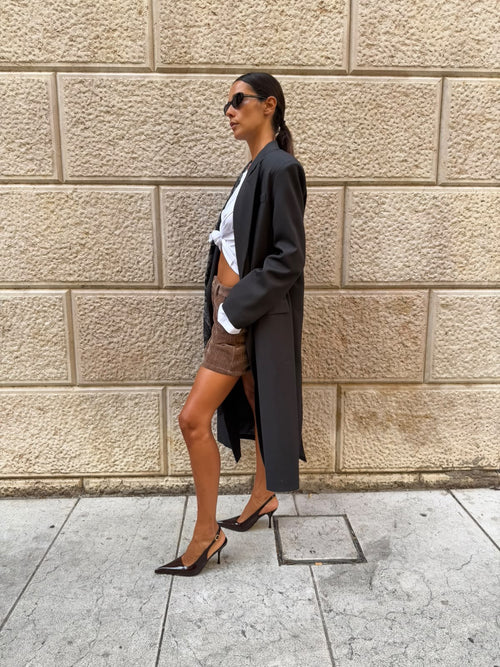 Cappotto Lungo Linea Dritta