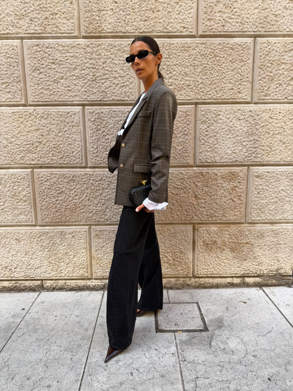 Blazer Sfiancato Check
