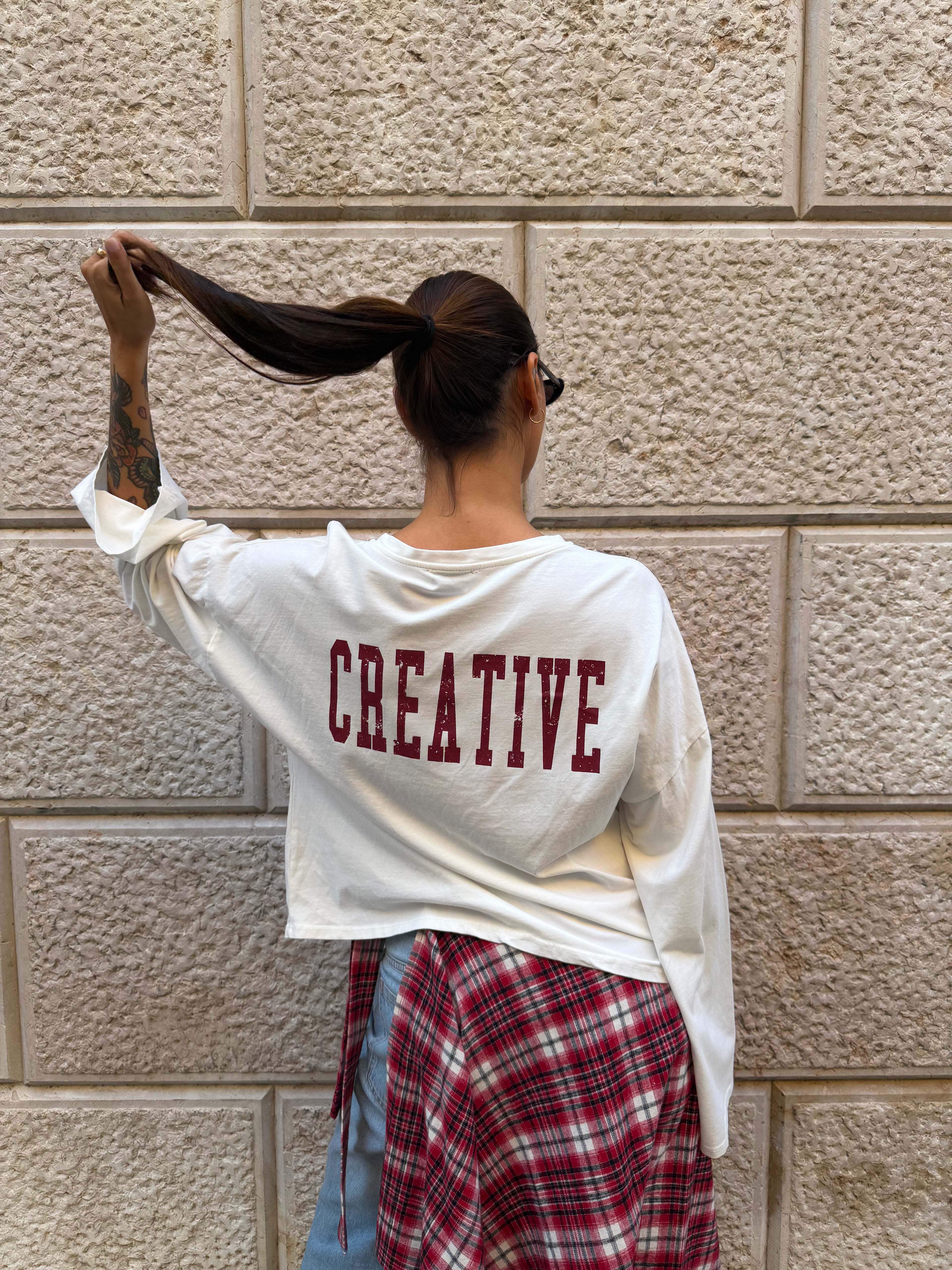 T-shirt bianca stella