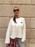 T-shirt bianca stella