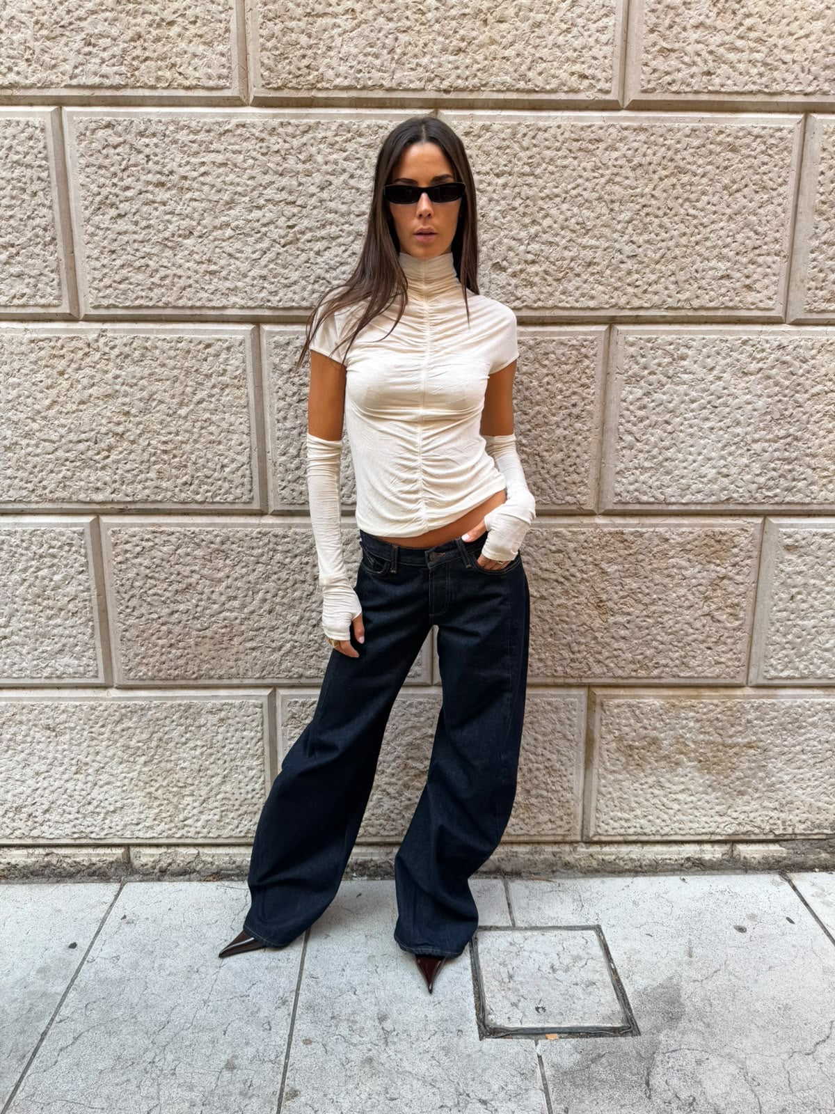 Jeans barrel fit