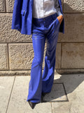 Pantalone a zampa eco pelle