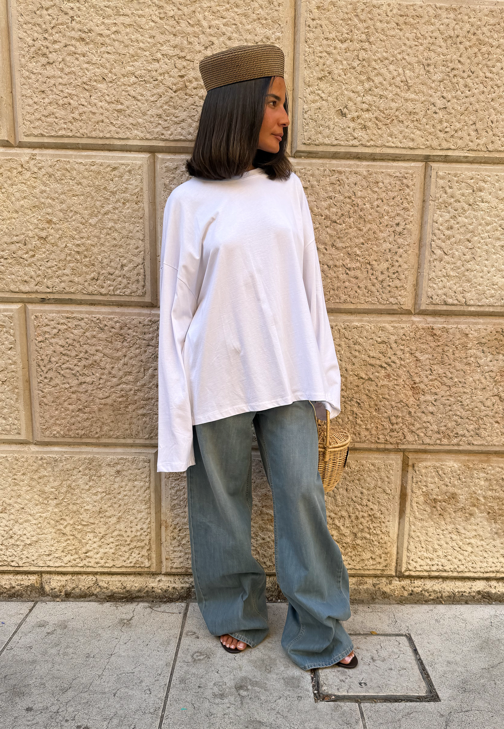Maglia over bianca