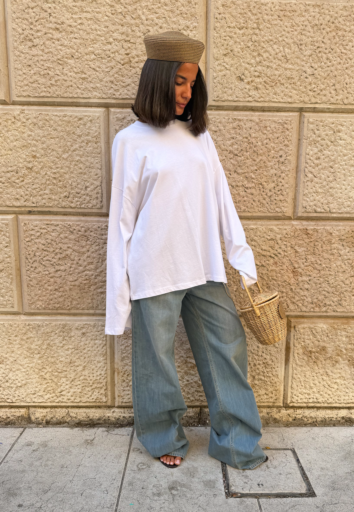 Maglia over bianca